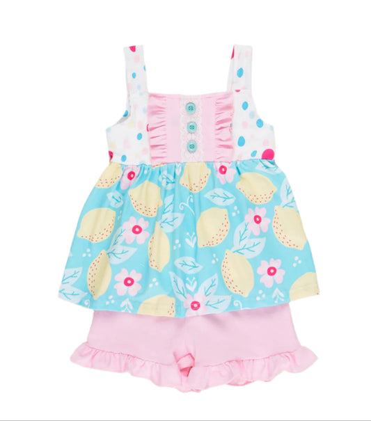 Pink Lemonade Boutique Short Set, girl, kids, clothing, outfit, toddler