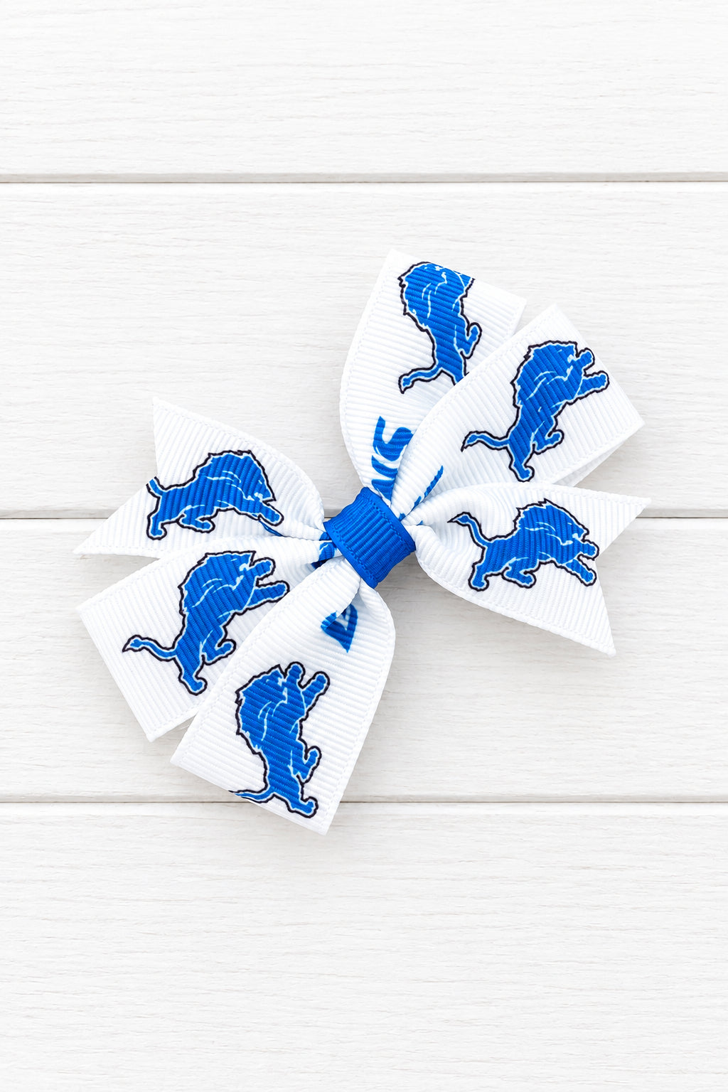 Detroit Lion's Small Hair Bow,  football, kids, teen, sports