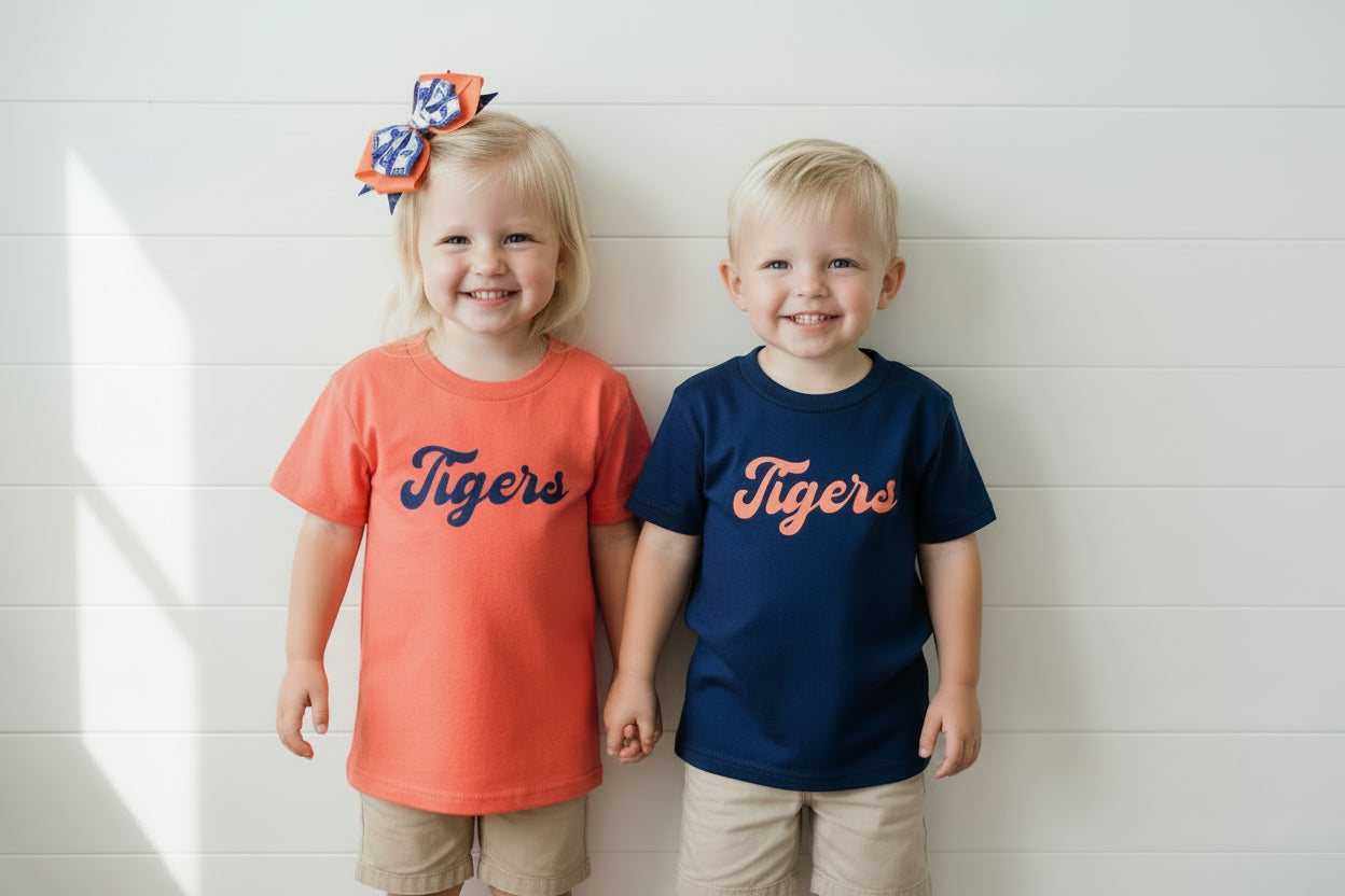 Detroit Tigers Orange T-Shirt, kids, baseball, unisex, game