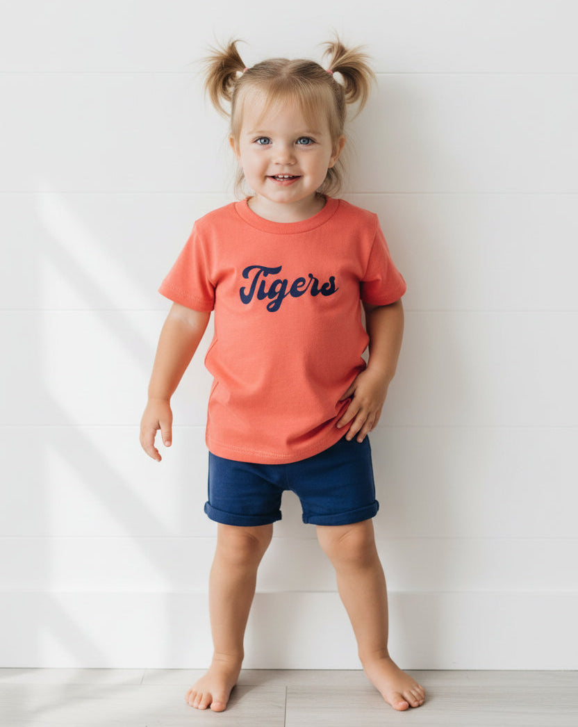 Detroit Tigers Orange T-Shirt, kids, baseball, unisex, game