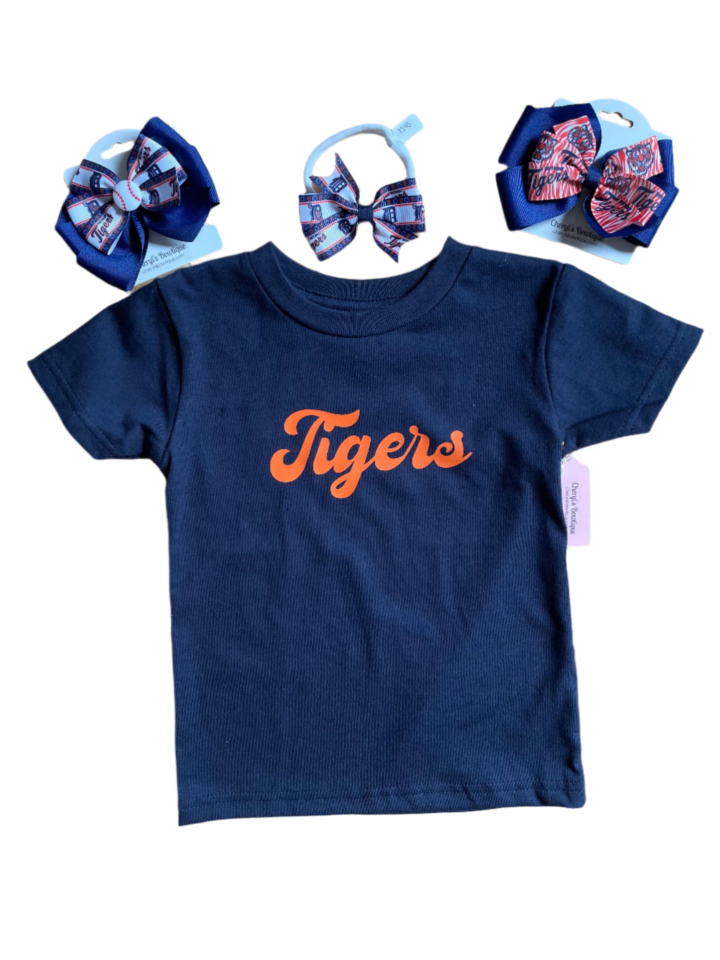 Detroit Tigers Navy Blue T-Shirt, kids, baseball, unisex, game