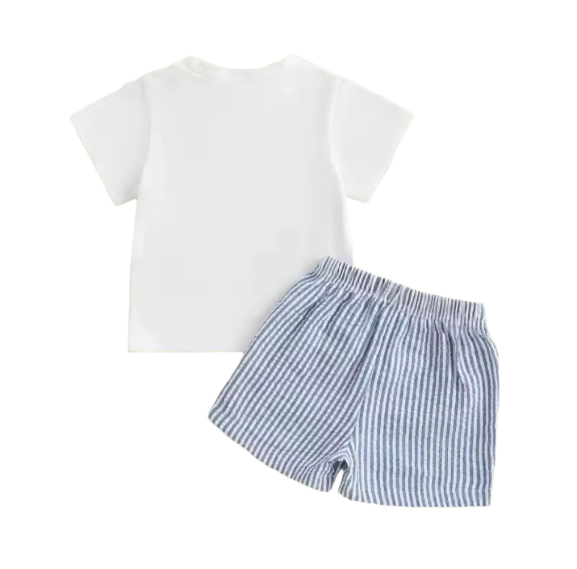 Pinstripe Tug Boat Short Set, kids, clothing, outfit, boy