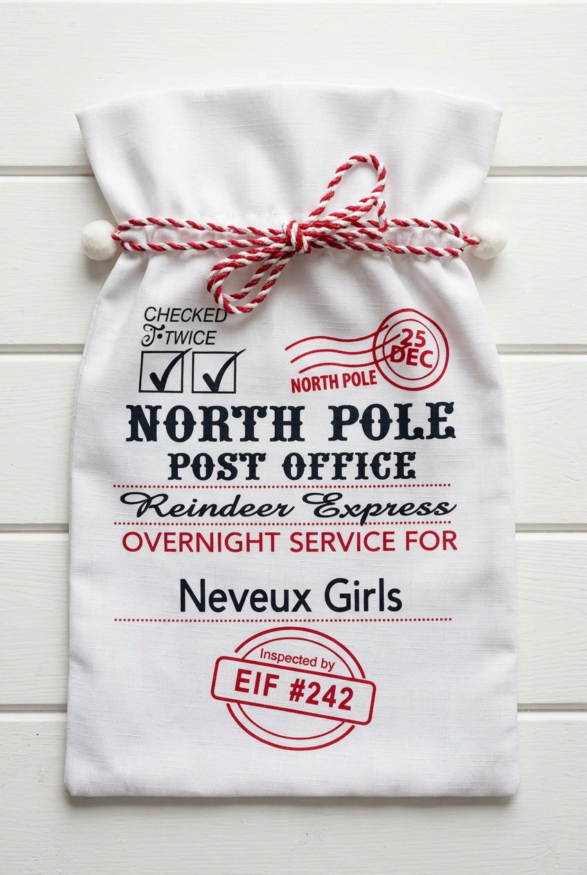 Christmas Gift Sack, Personalized, kids, unisex