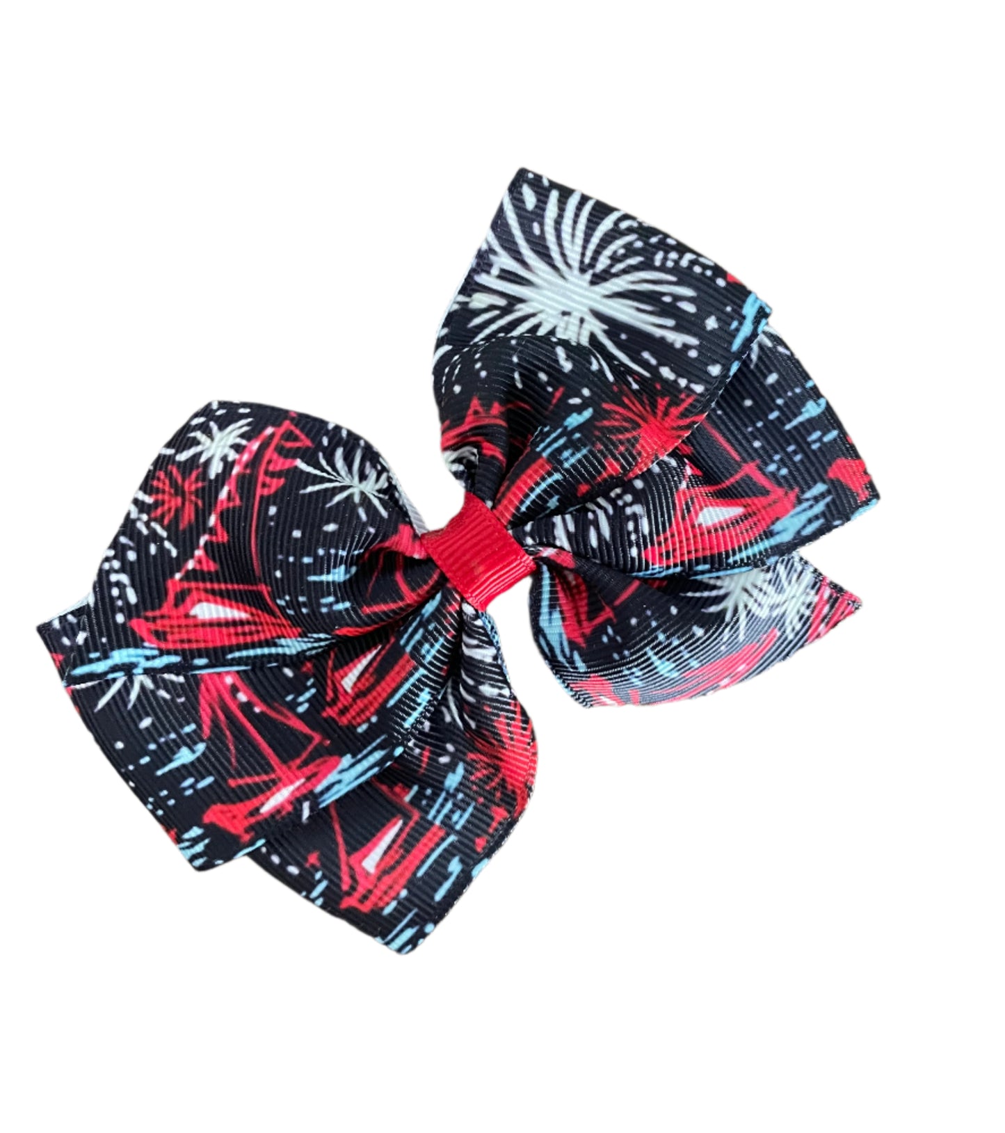 Sparks Preppy Hair Bow, girl, clip, fireworks