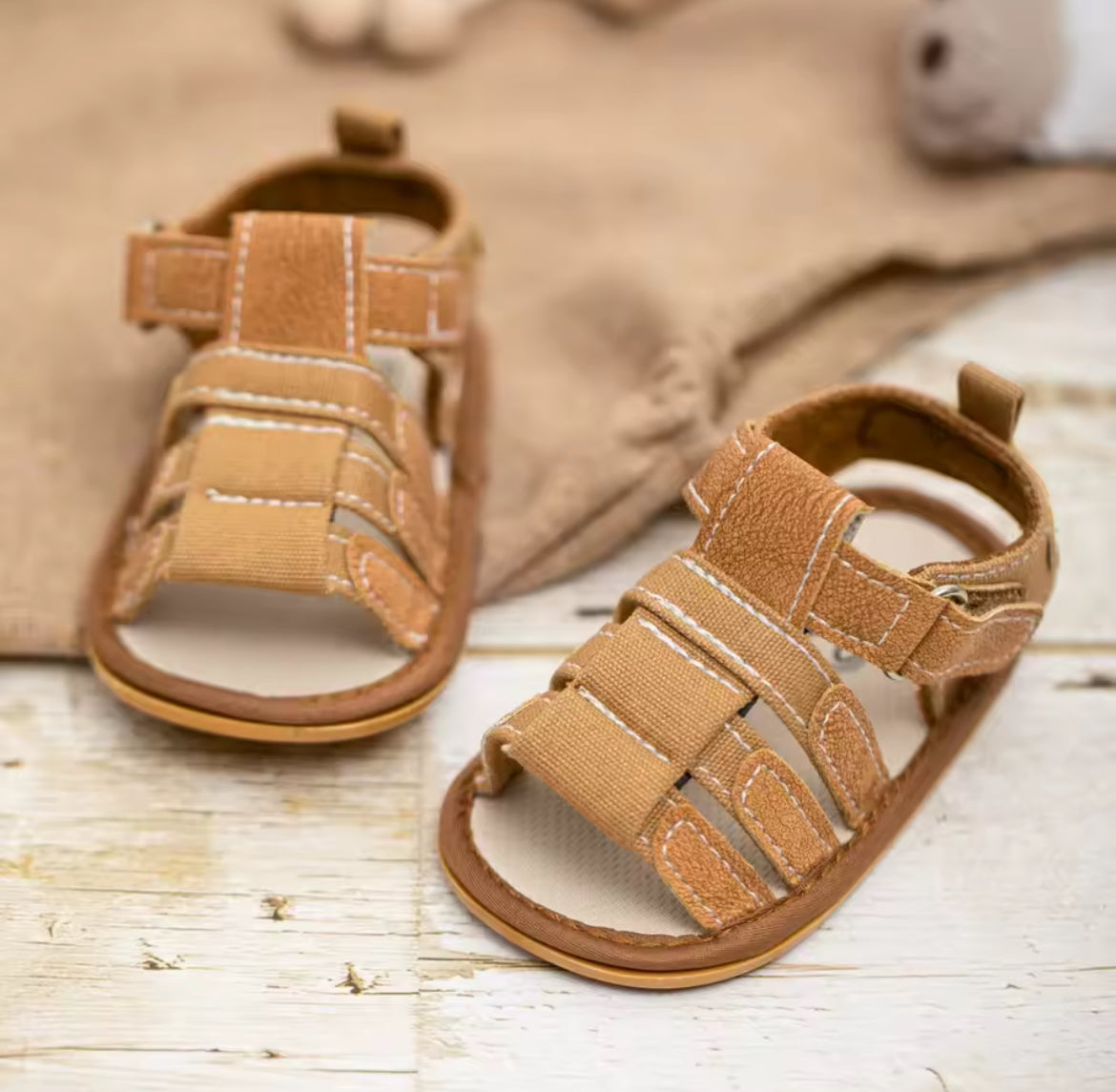 Caramel Sandal Walkers, baby, infant, gift, toddler