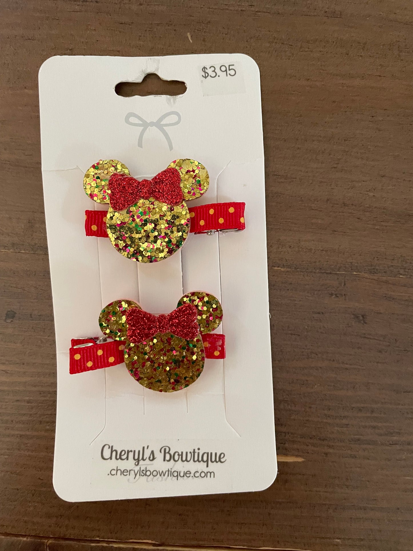Magical Mouse Hair Clip Sets - girl, bow, Minnie, pigtails