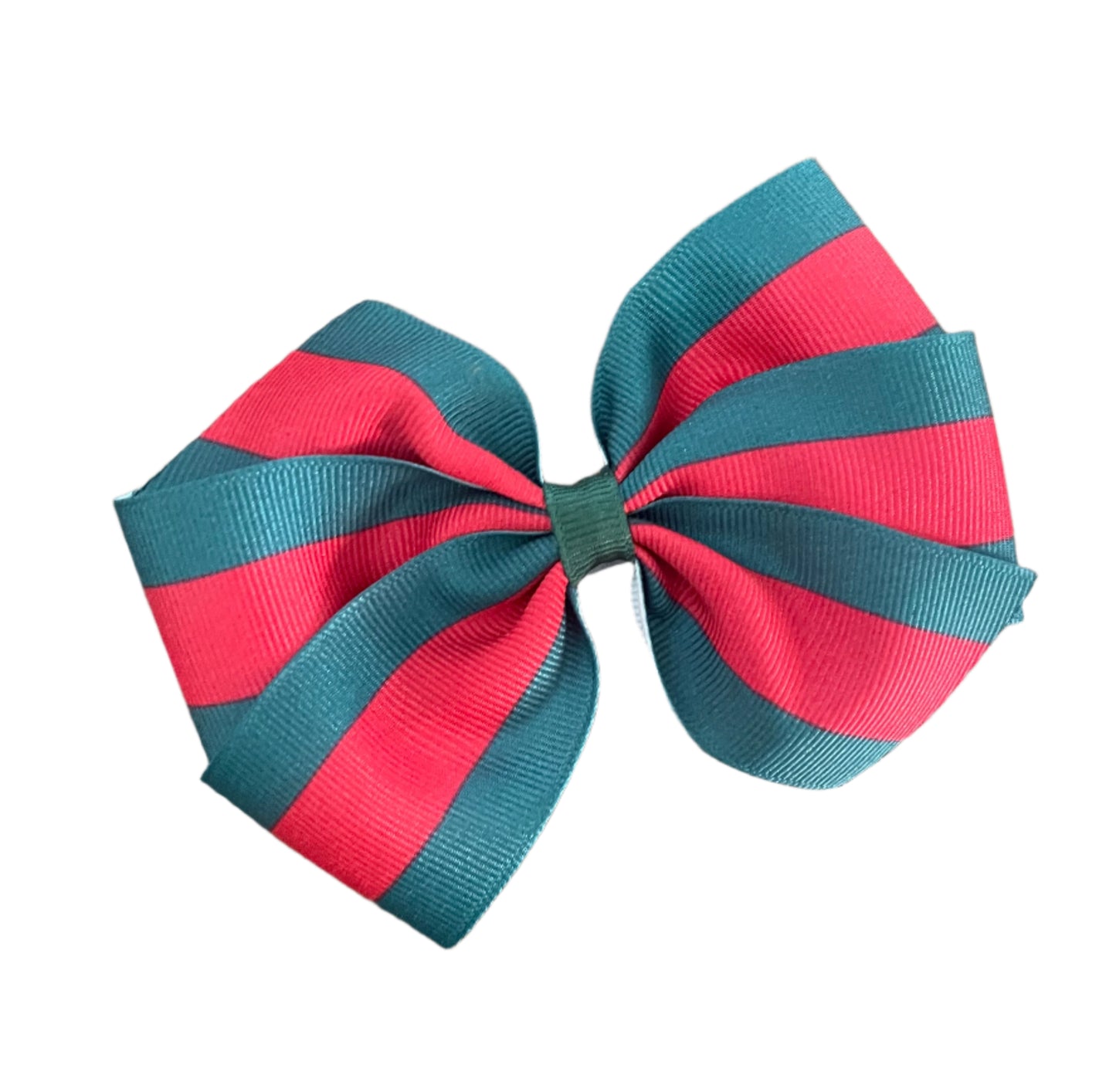 Preppy Print Hair Bow, girl, clip, stripes, plaid, tartan