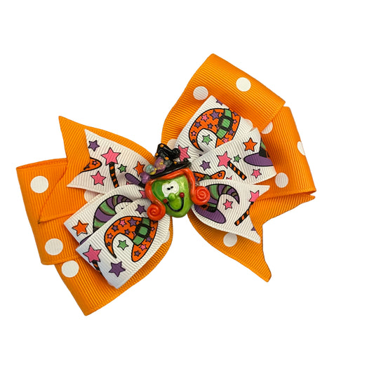Witches & Wands Halloween Hair Bow, clip, girl, costume
