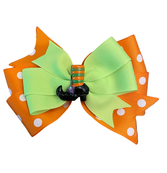 If the Shoe Fits Halloween Hair Bow, clip, girl, costume