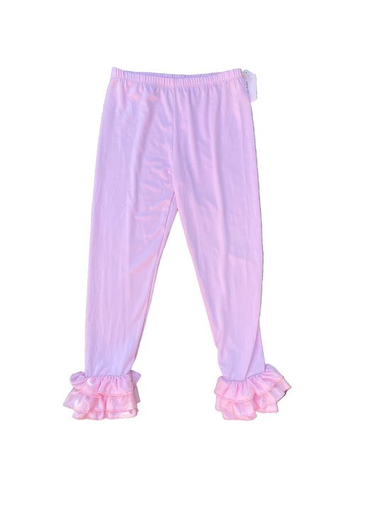 Pink Ruffle Leggings, kids, clothing, pants, girls, 3T/4T