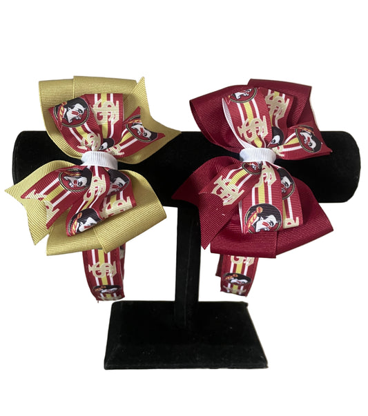Collegiate Double Headband, University, Florida State, Seminoles