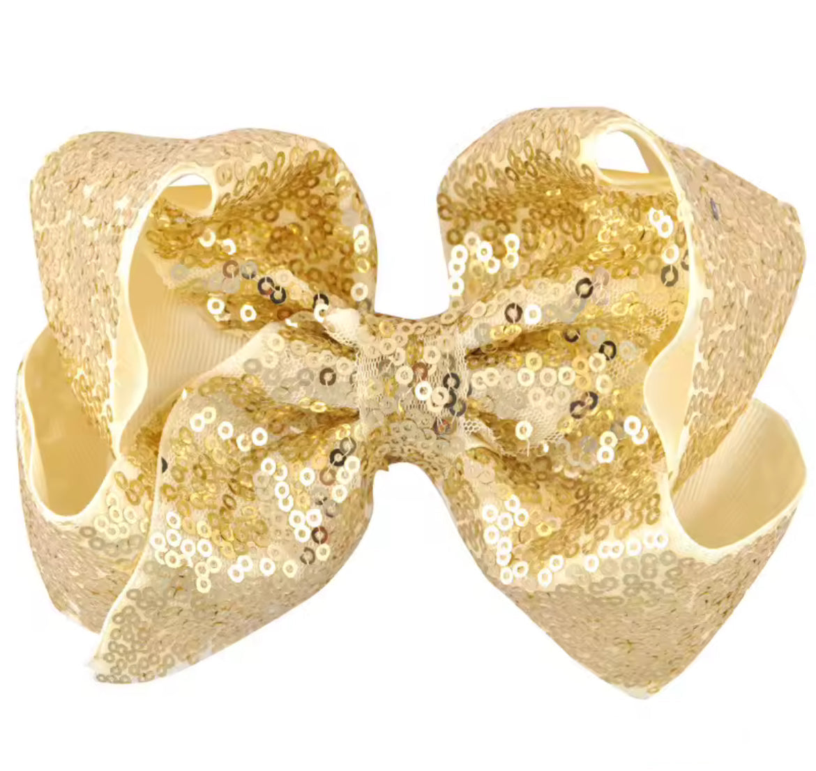Boutique Sequin Loopy Hair Bow, girl, clip, holiday, 12 colors