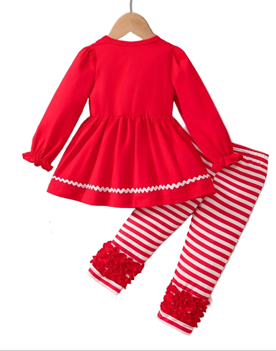 Red & White Santa Boutique Ruffle Outfit, girls, set, toddler / COMING SOON