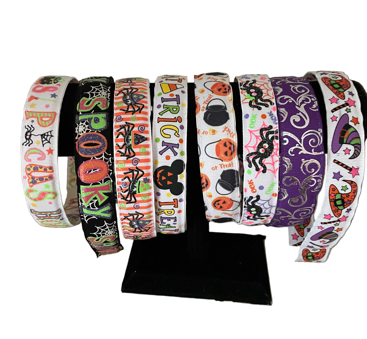 Halloween Print Headbands, kids, adult, spider web, spooky