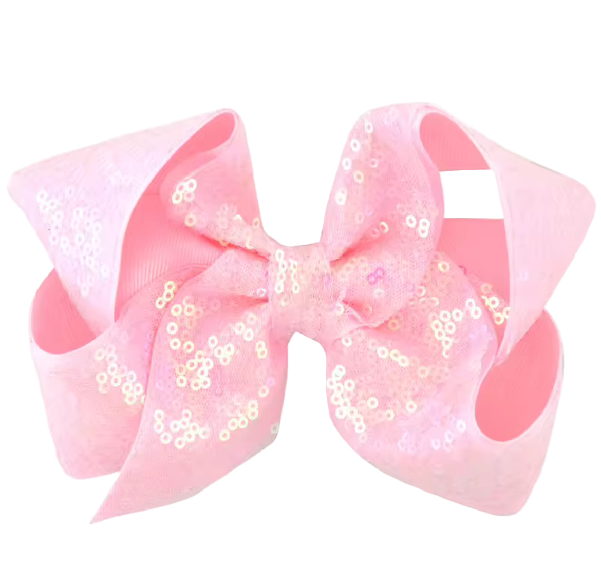 Boutique Sequin Loopy Hair Bow, girl, clip, holiday, 12 colors