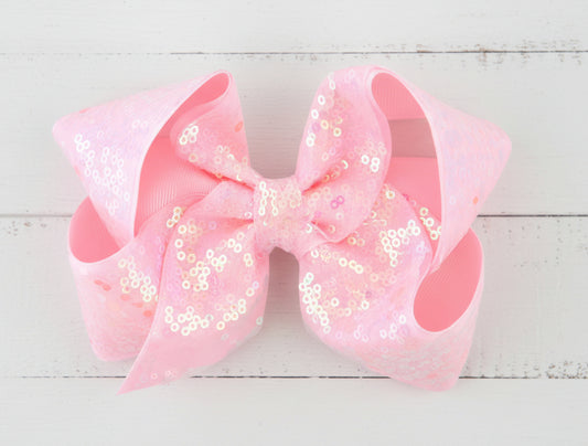Boutique Loopy Sequin Loopy Hair Bow, girl, clip, holiday, 12 colors