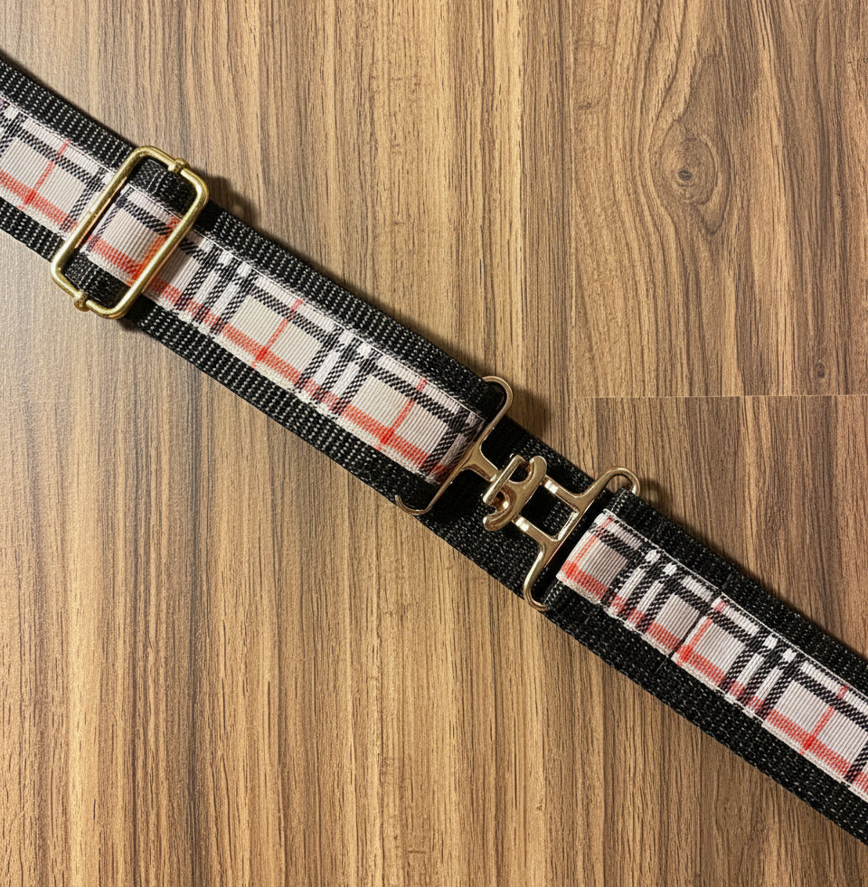 Tartan Plaid Preppy Belt, Adjustable, gift