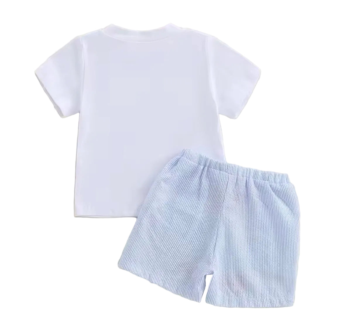 Crab Short Set, embroidered, outfit, Spring, boy