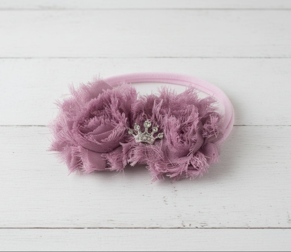 Lavender Flower Nylon Stretch Headband Set, girl, baby, child, gift