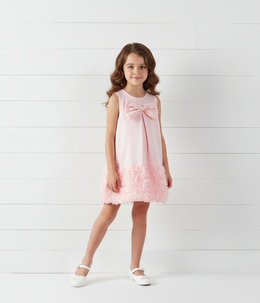 Pink Rosette Dress, girl, kids, Easter / COMING SOON