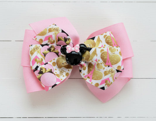 Ooh La La Minnie Hair Bow, clip, girl, Disney, Paris