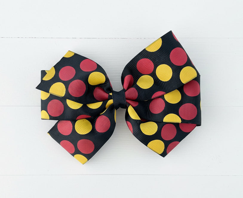 Disney Dots Hair Bow, clip, girl, mouse, magical