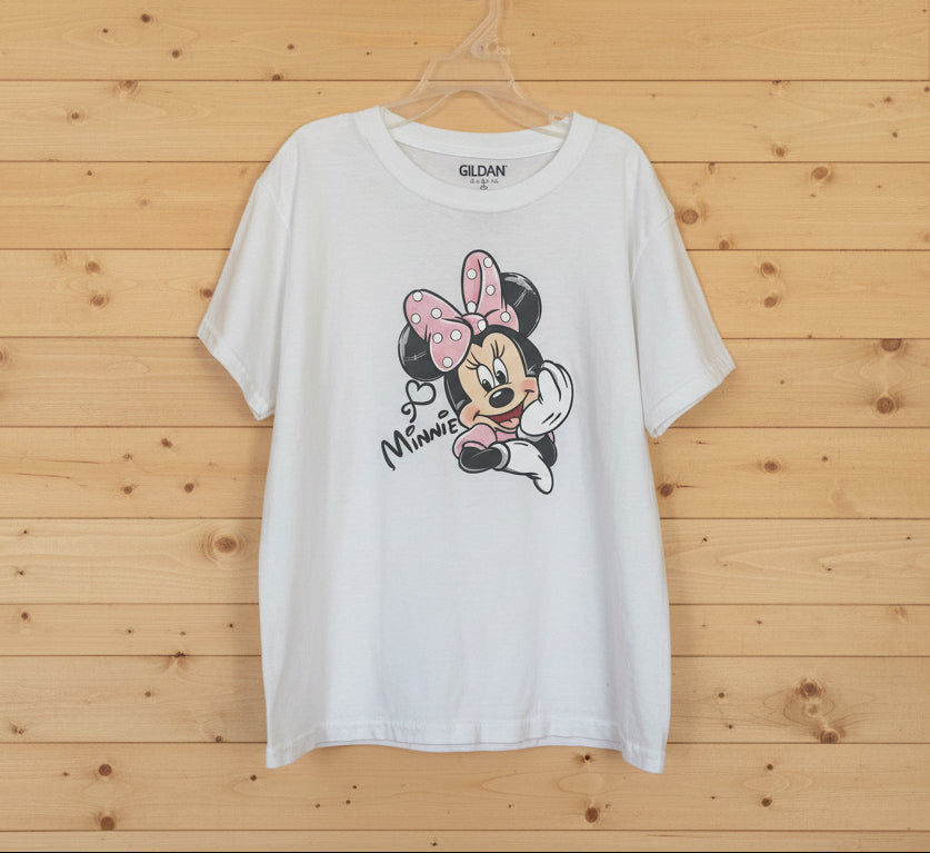 Minnie White T-Shirt, kids, Disney, girl, mouse, top