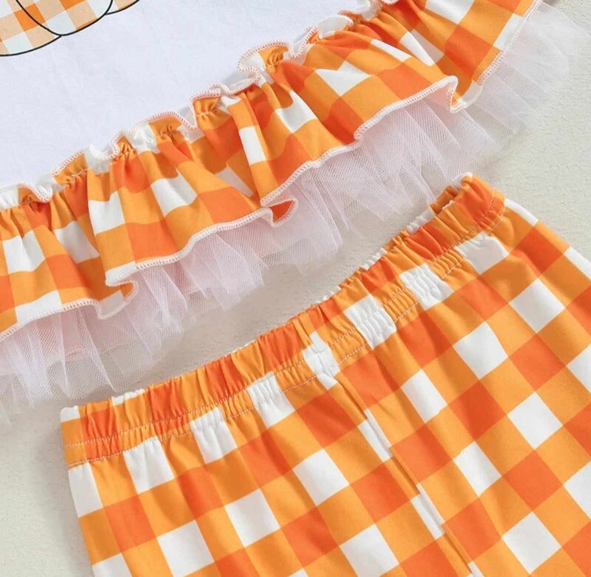 Lil' Pumpkin Girl's Ruffle Pant Set, Outfit, kids, Halloween, clothing / SALE: Reg. $17.95