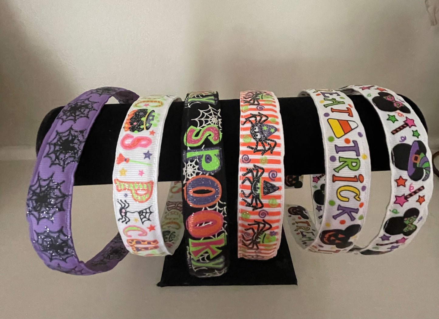 Halloween Print Headbands, kids, adult, spider web, spooky / SALE