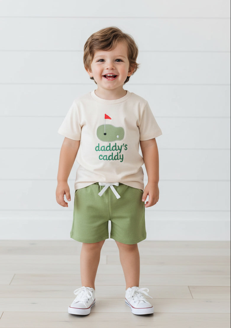 Daddy's Caddy Short Outfit, kids, clothing, set, boy, golf