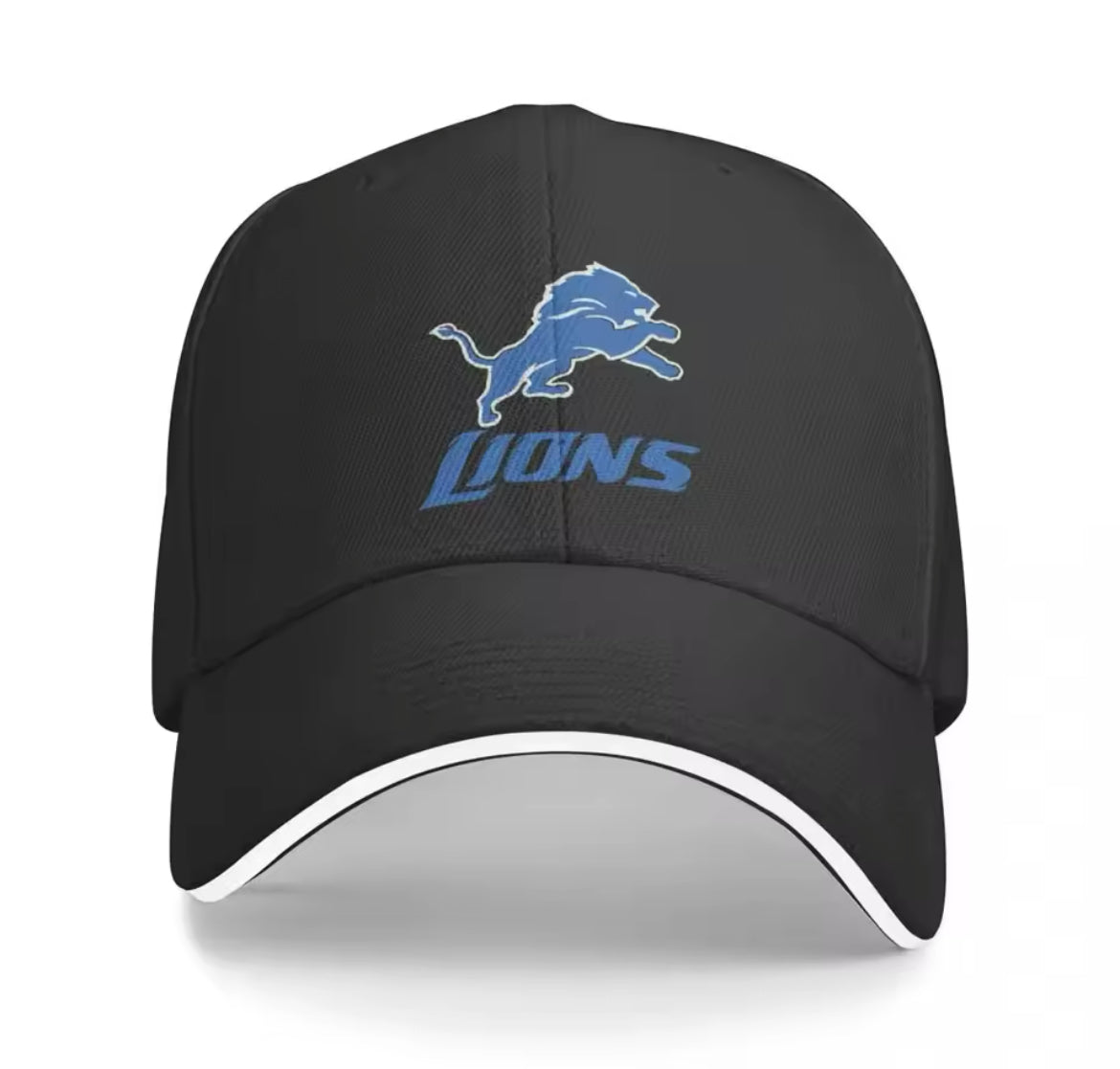 Detroit Lion's Black Baseball Cap