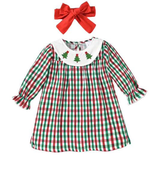 Red & Green Plaid Holiday Dress, girl, kids, Christmas / DAY 12 of 12 Days of Deals