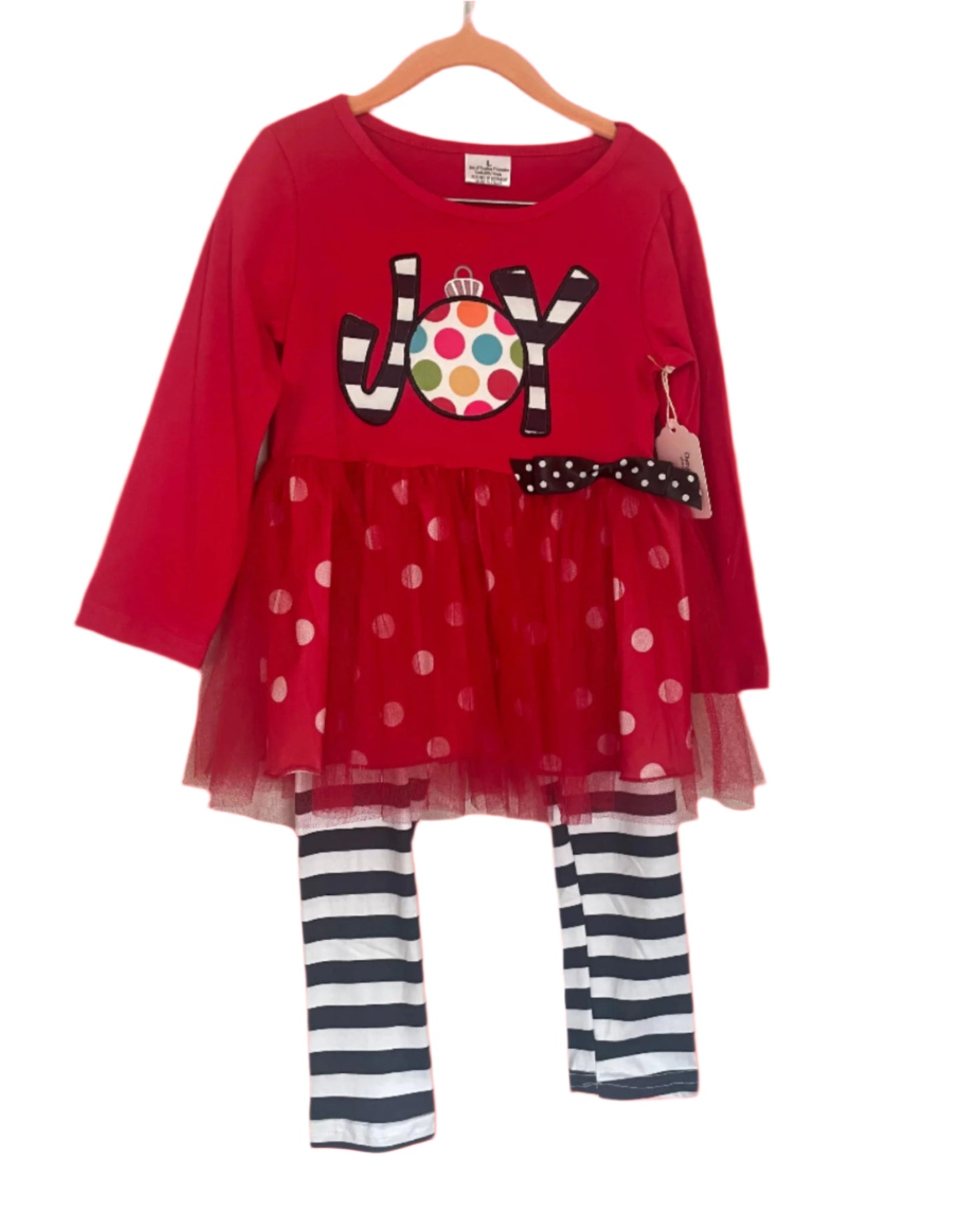Red Boutique JOY Outfit, Set, Girls, holiday, leggings