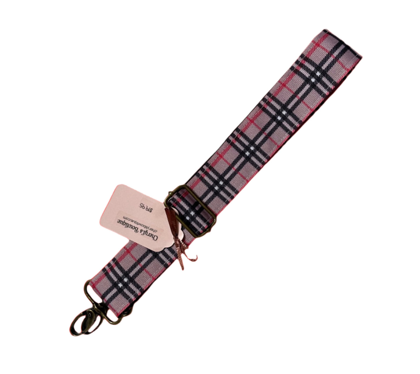 Tan Plaid Purse/Instrument Strap, Crossbody, Violin, Gift