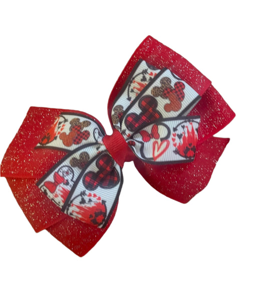 Sparkle Mouse Hair Bow, Minnie, kids, clip, Mickey, Castle