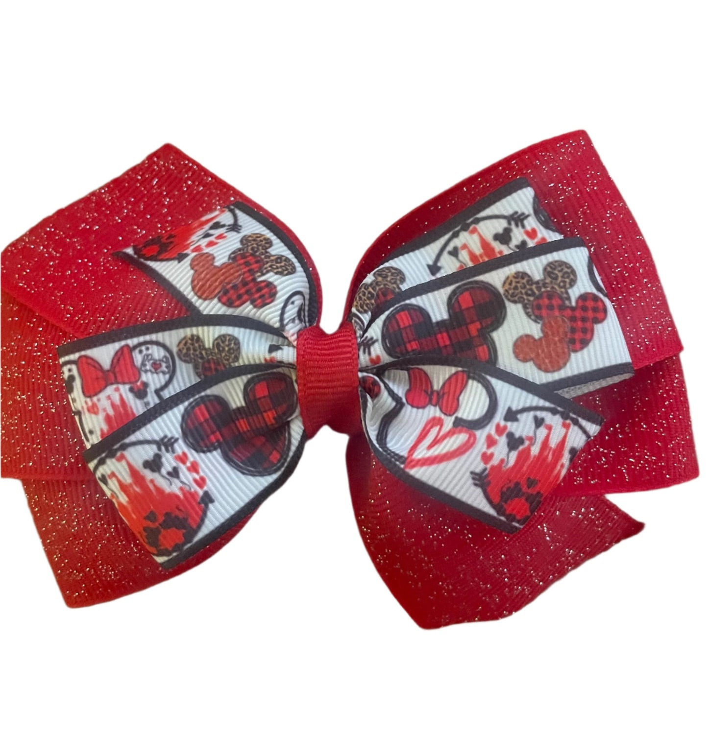 Sparkle Mouse Hair Bow, Minnie, kids, clip, Mickey, Castle