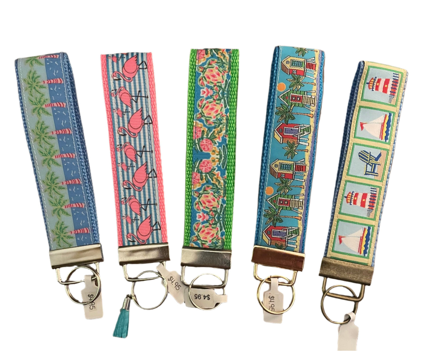 East Cost Print Key Fobs, wristlet, purse, keychain