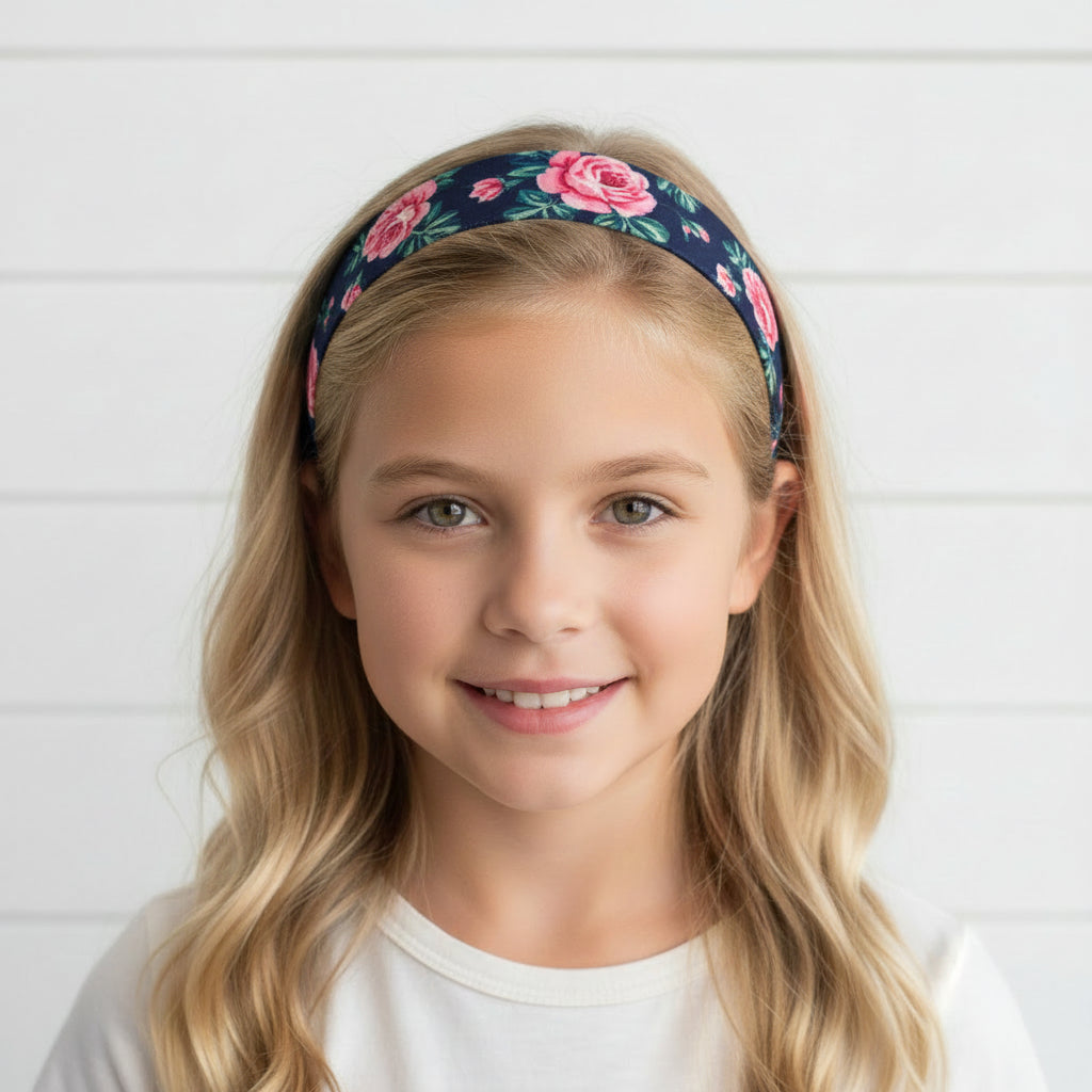 1" Palm Beach Print Headbands #4, Children, Adult, hair, resort